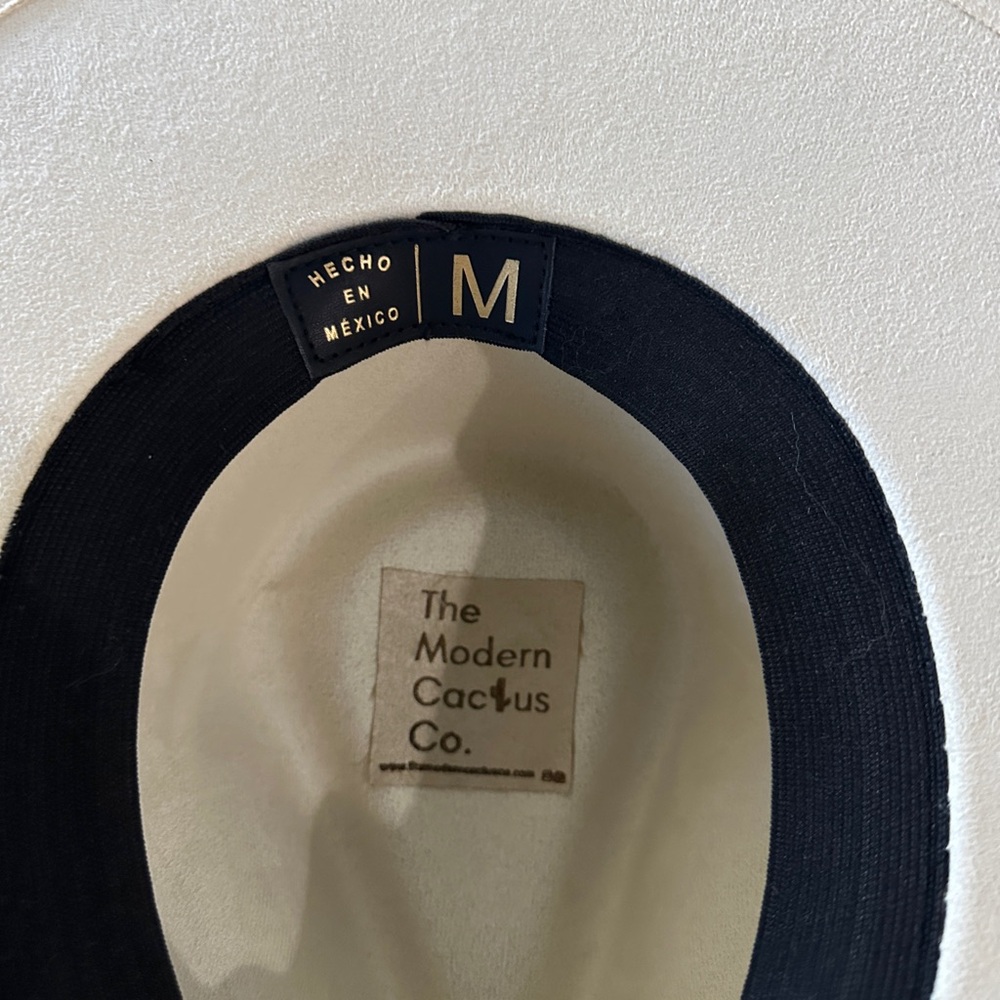 Modern Cactus Co Wide Brim Cream Hat - Medium - Picture 2 of 3